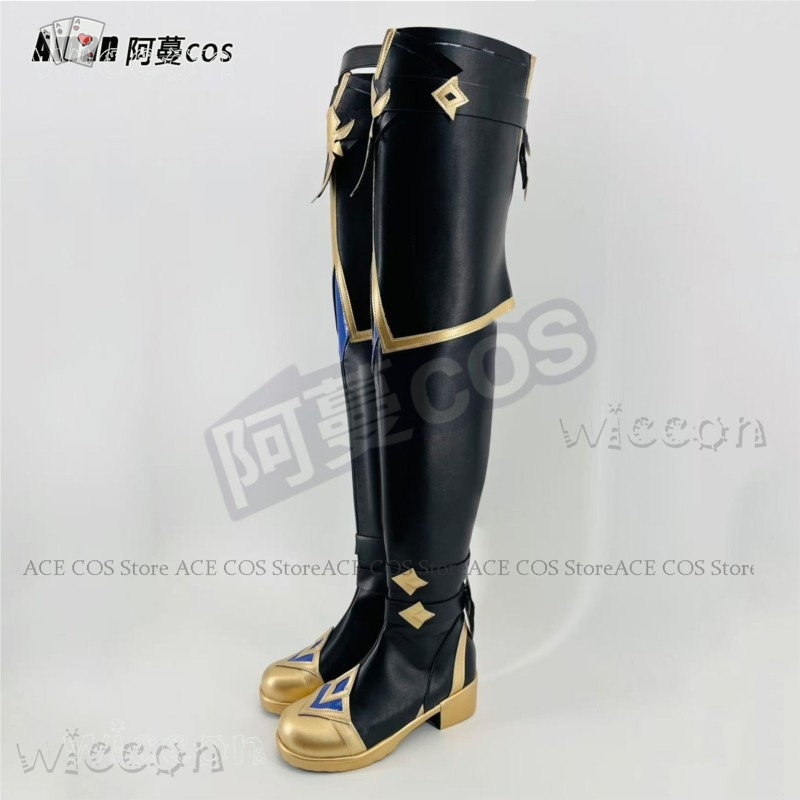 Anime Cosplay Plus Size - Genshin Impact Lohen High Knee Boots