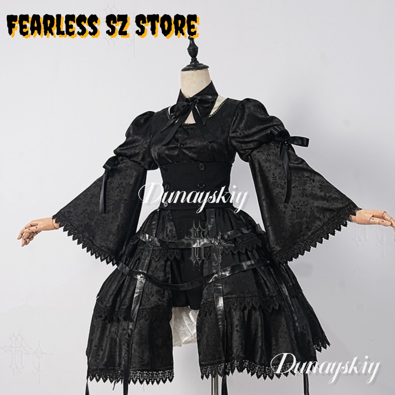 Girl Gothic Dress Halloween Ca - Anime Cosplay Japanese Girl 评论和价格