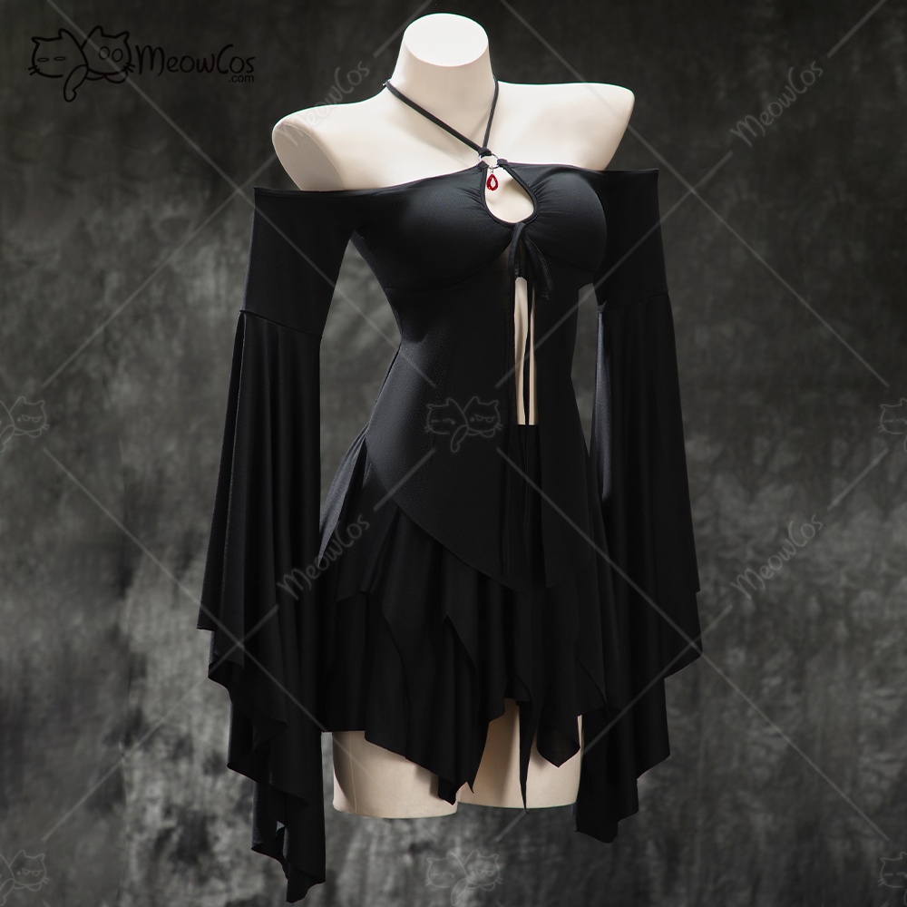 MEOWCOS Women's Gothic Black T - Anime Cosplay Com 评论和价格