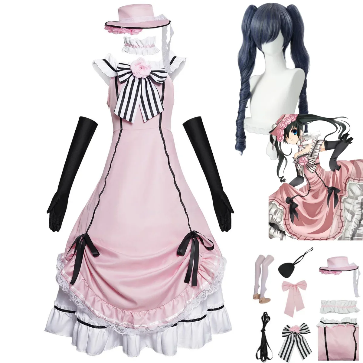 Anime Black Butler Ciel Phanto - Anime Cosplay Robin 评论和价格
