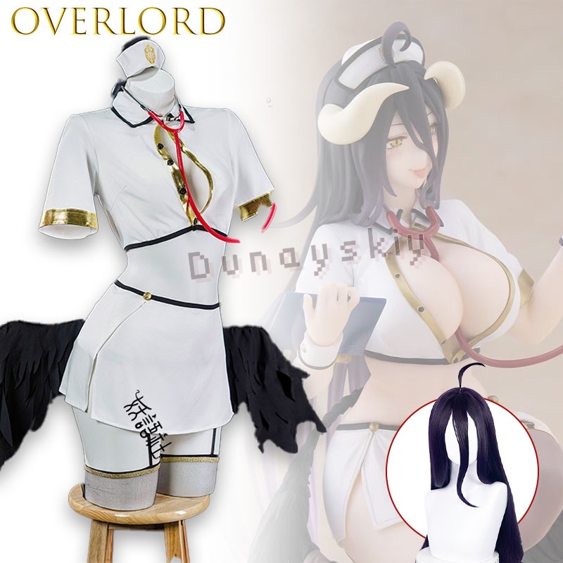OVERLORD Albedo Gothic Angel N - Anime Cosplay Nurse 评论和价格