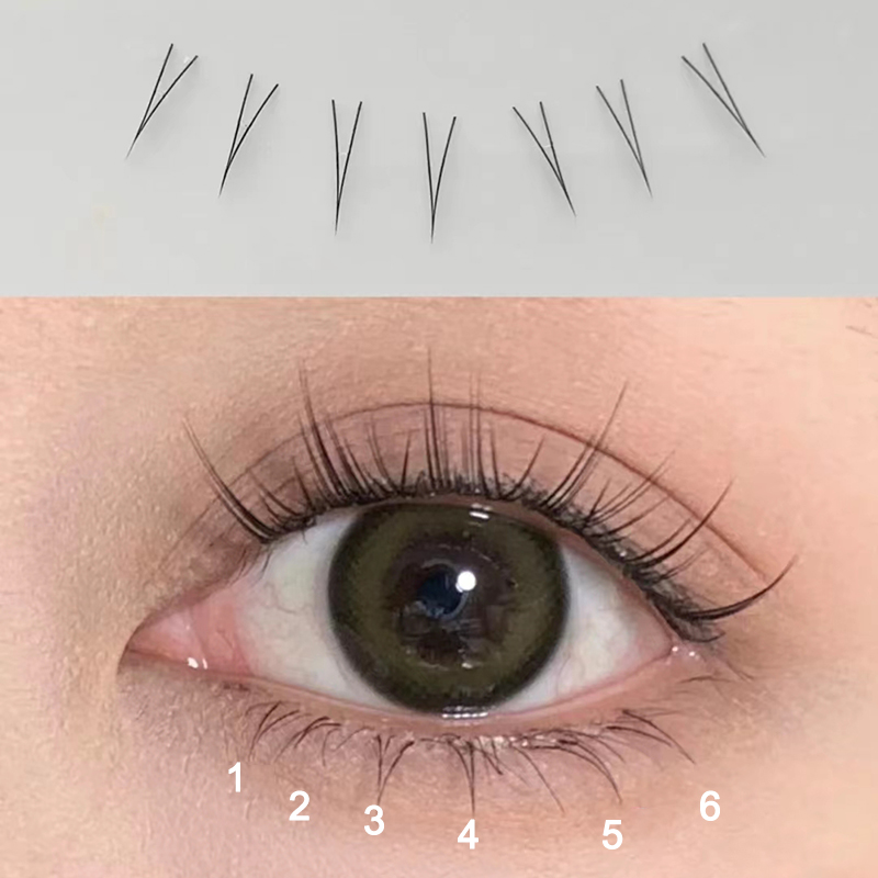 J Curl V Shape Under Eyelash C - Anime Cosplay Lashes 评论和价格