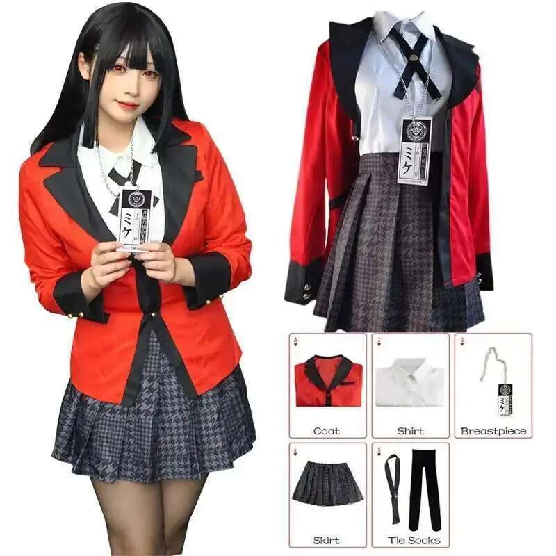 Anime Kakegurui Jabami Yumeko  - Anime Cosplay Japanese Girl 评论和价格