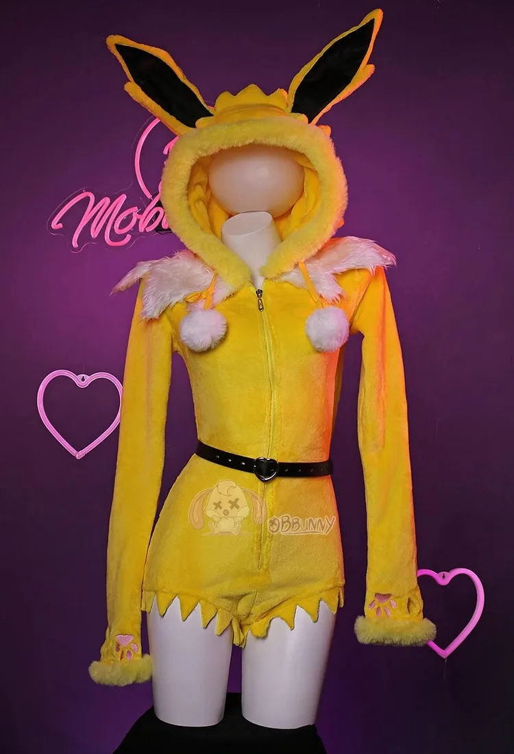 Sexy Deep V Hooded Bodysuit So - Cosplay Anime Bunny Girl 评论和价格