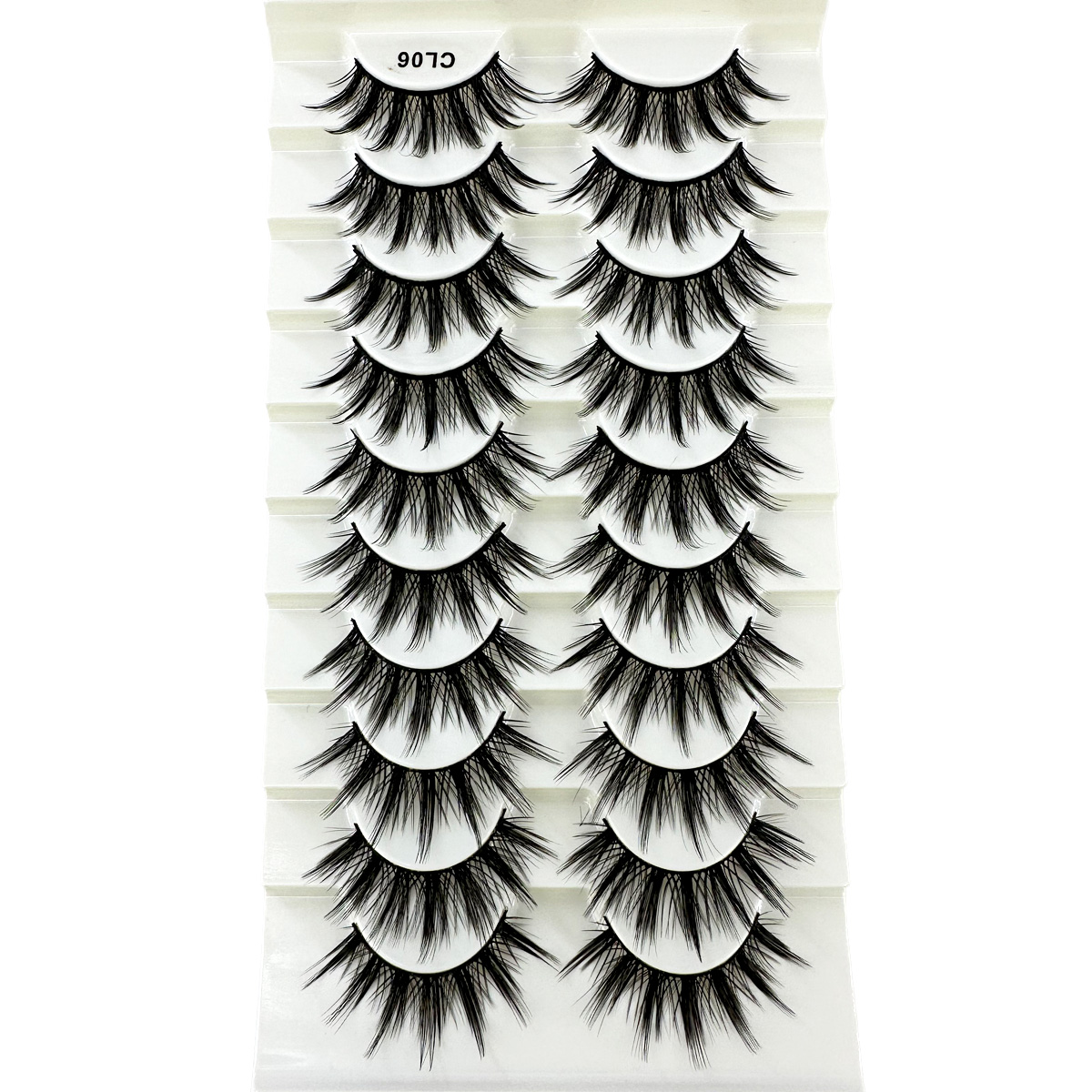 New 10pairs Eyelashes Manga La - Anime Cosplay Lashes 评论和价格