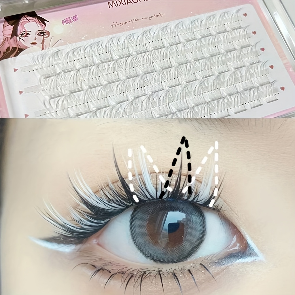 Mixiaohe Colorful Eyelashes 60 - Anime Cosplay Lashes 评论和价格