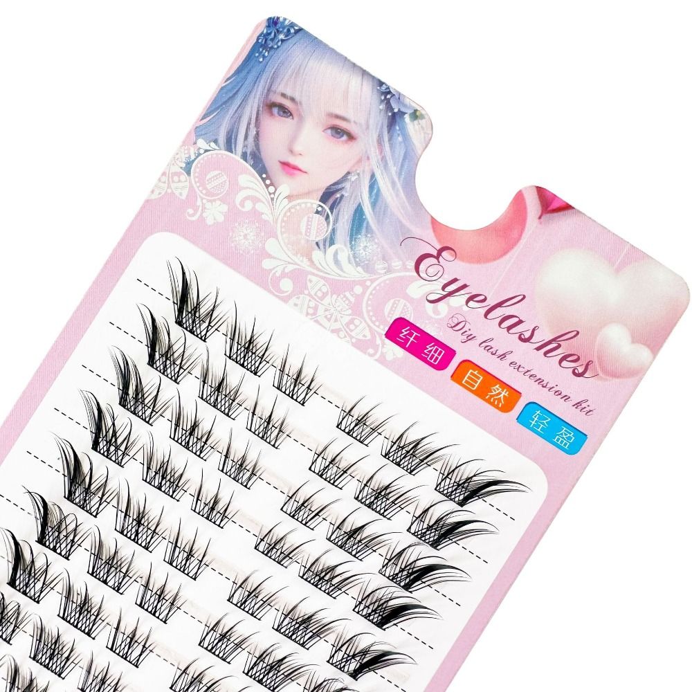 3D Cat Eye Clusters Lashes Nat - Anime Cosplay Lashes 评论和价格