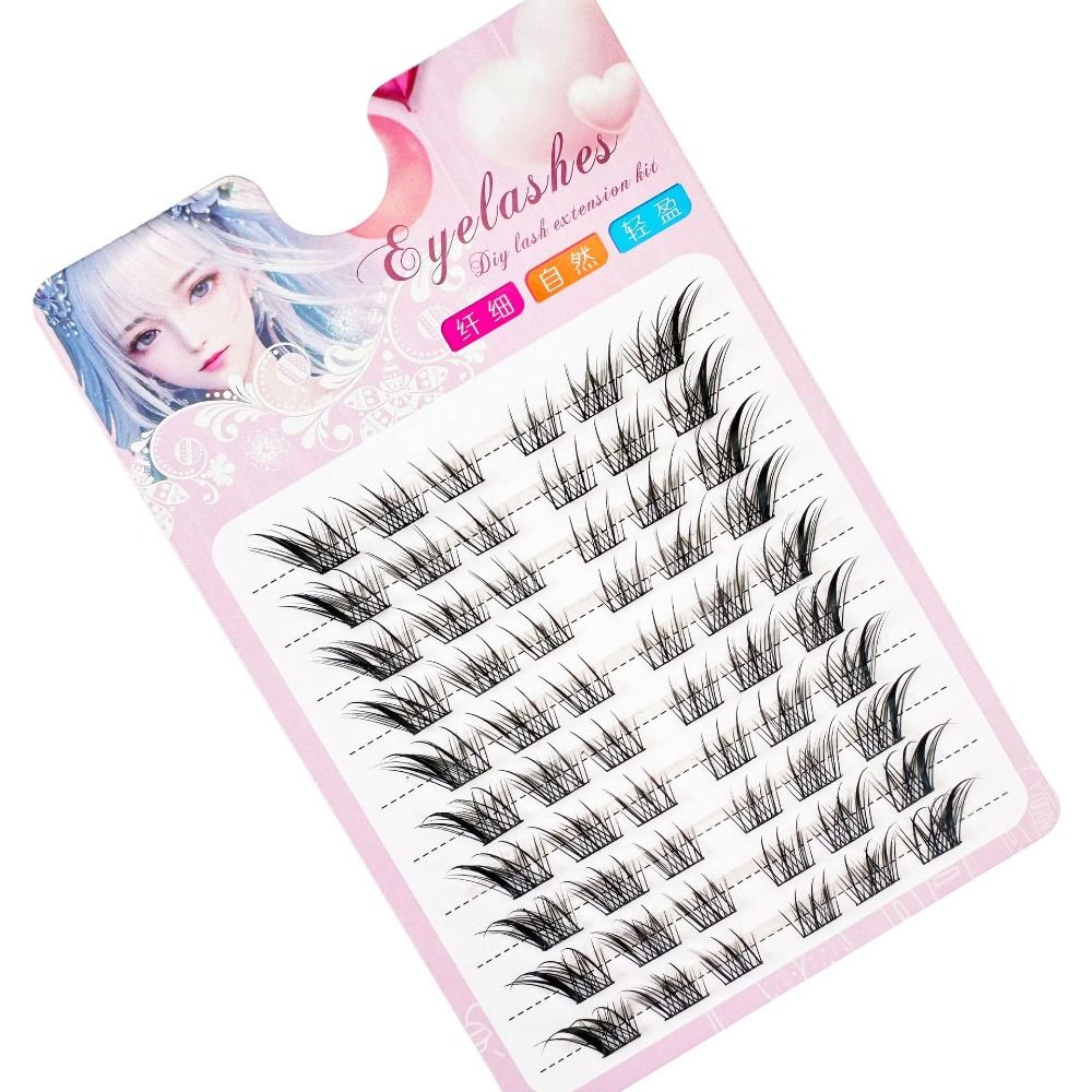 3D Cat Eye Clusters Lashes Nat - Anime Cosplay Lashes 评论和价格