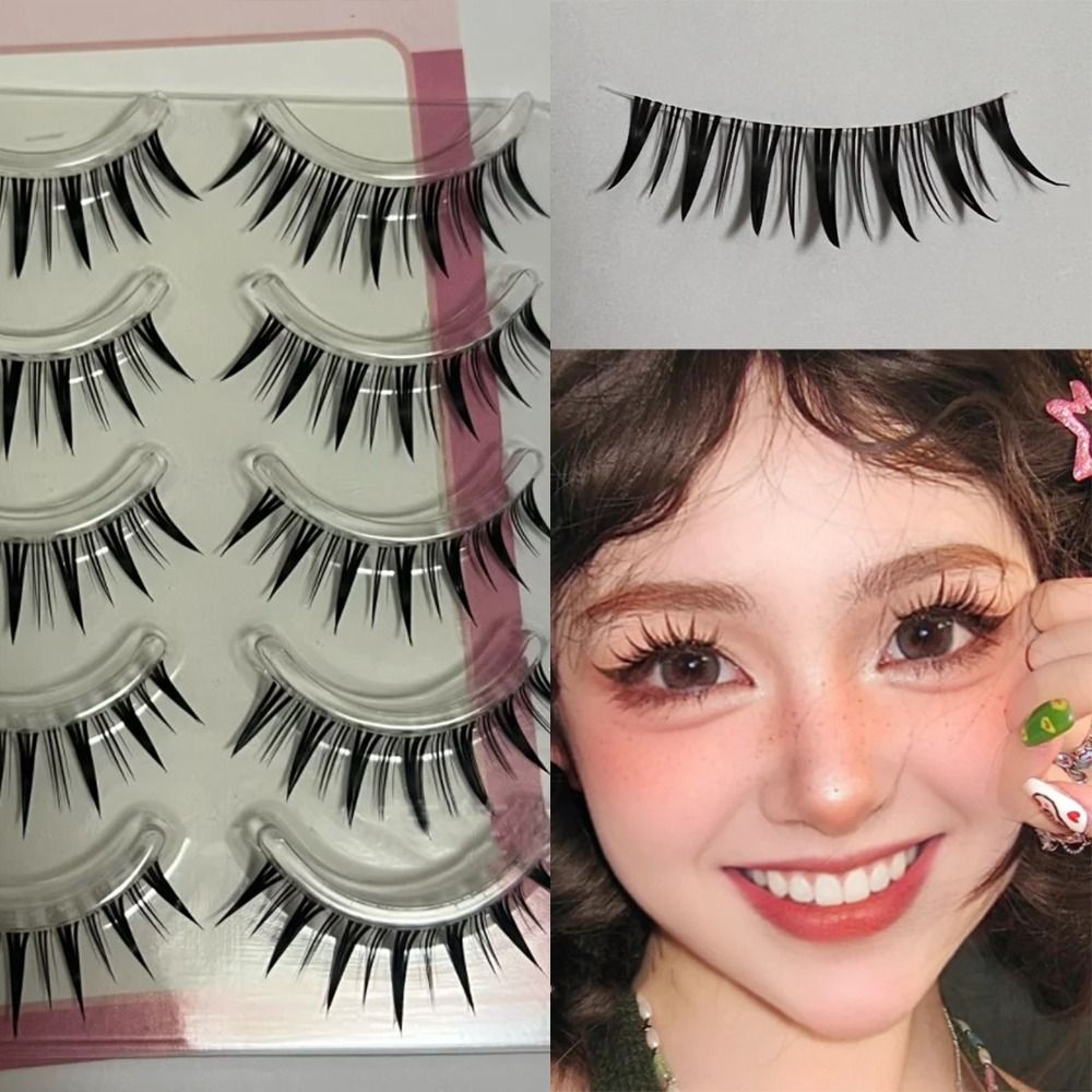 5 Pairs Pack Japanese Cosplay  - Anime Cosplay Lashes 评论和价格