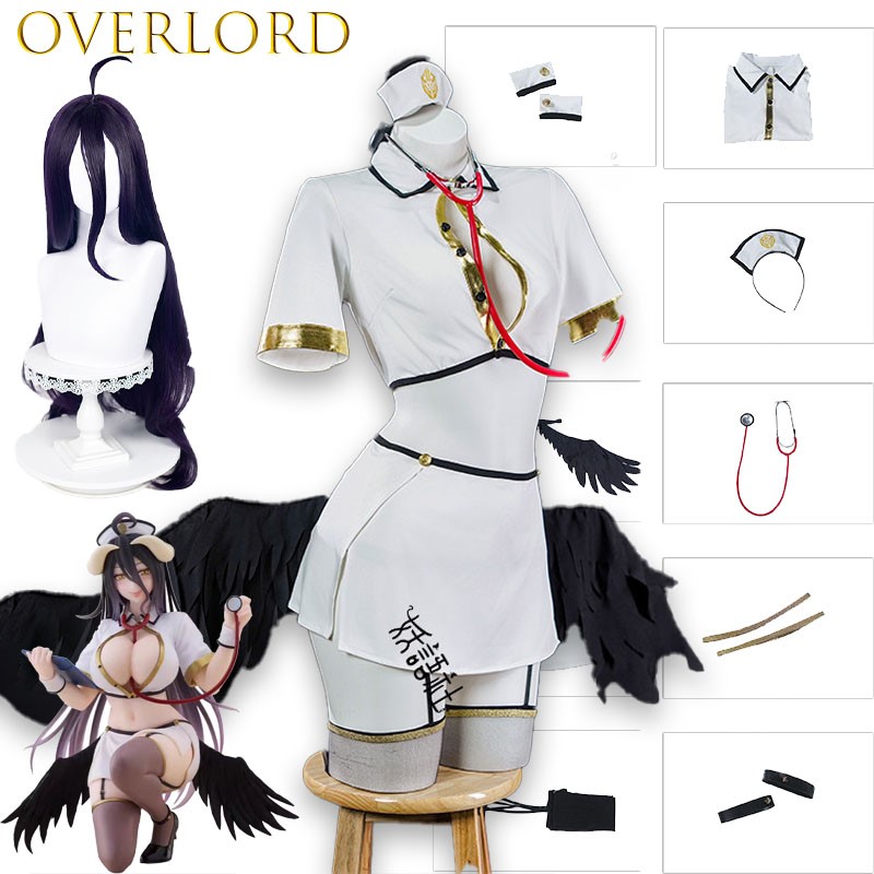 OVERLORD Albedo Nurse Cosplay  - Anime Cosplay Nurse 评论和价格