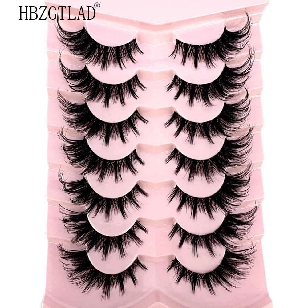 7/8PairsCat Eye Eyelashes mang - Anime Cosplay Lashes 评论和价格