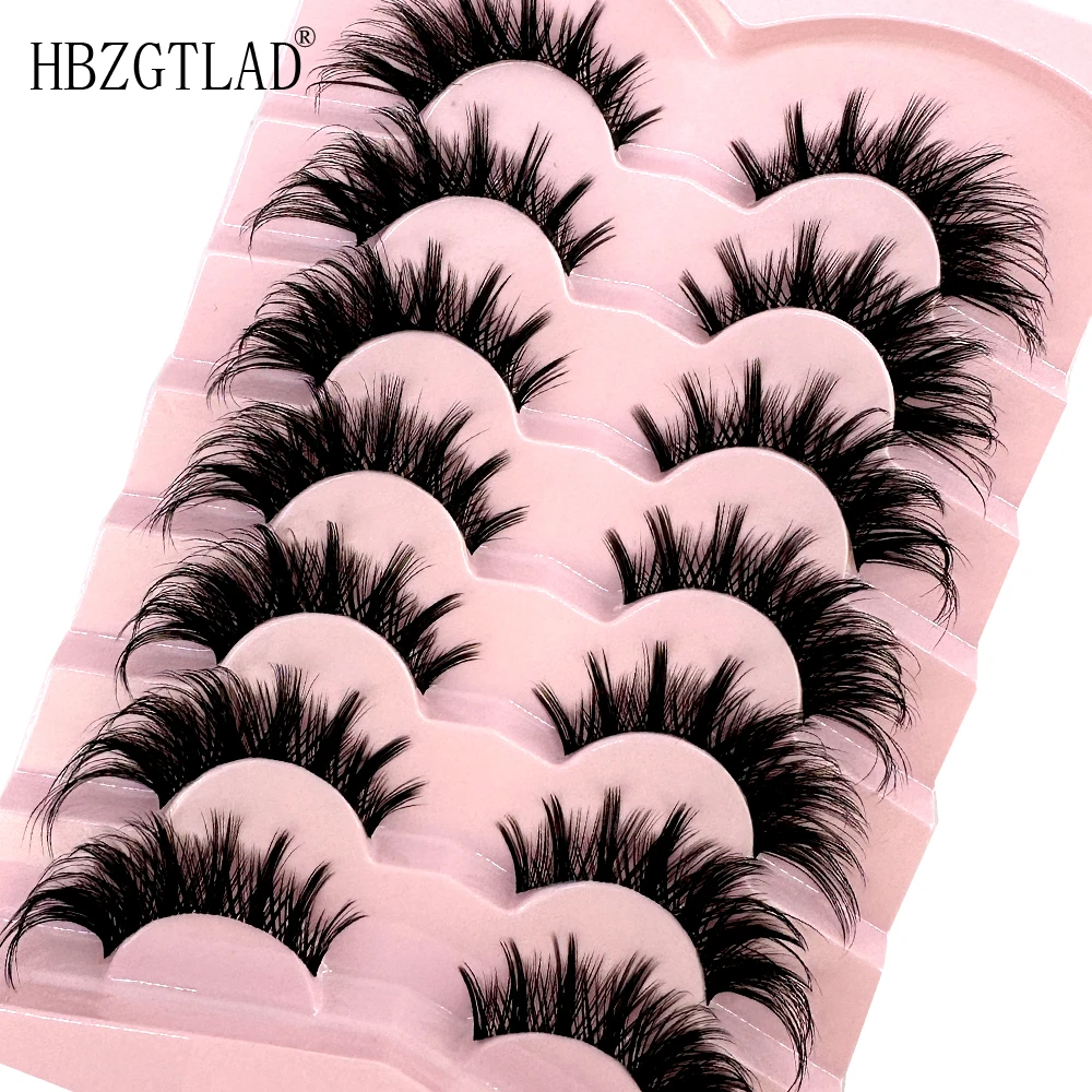 7/8PairsCat Eye Eyelashes mang - Anime Cosplay Lashes 评论和价格