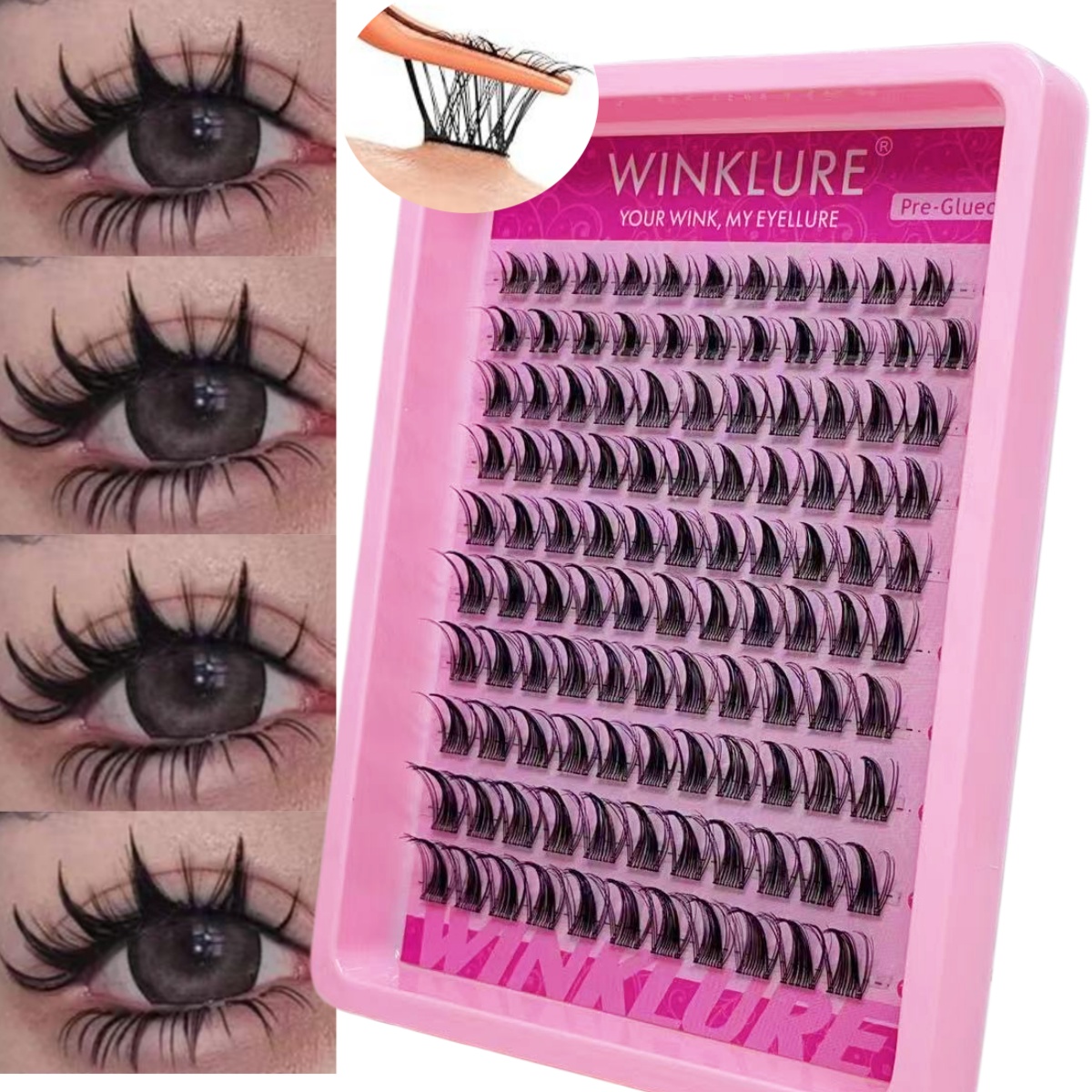 WINKLURE Self-Adhesive False E - Anime Cosplay Lashes 评论和价格